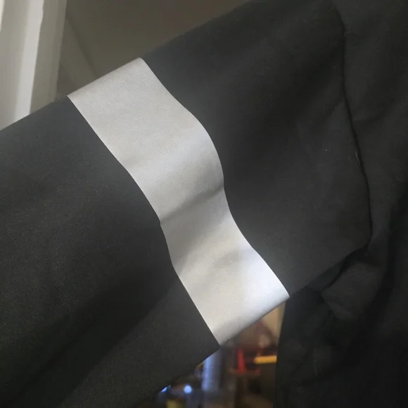 LG Black Zip-Up Fleece with Reflective Stripes - Picture 2 of 3